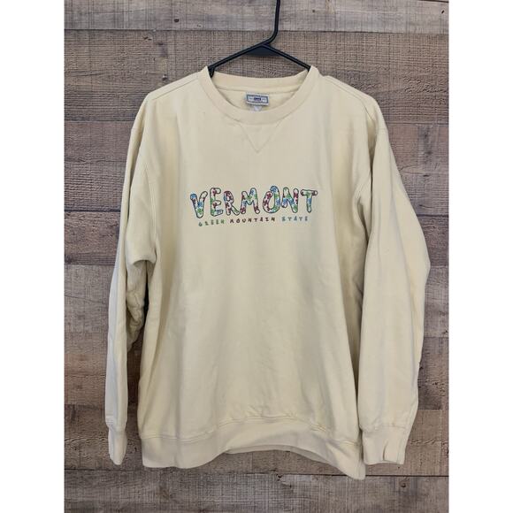 Vintage 1990’s Lee Suede Vermont Sweatshirt Sz Large 90s Vtg - Picture 1 of 5